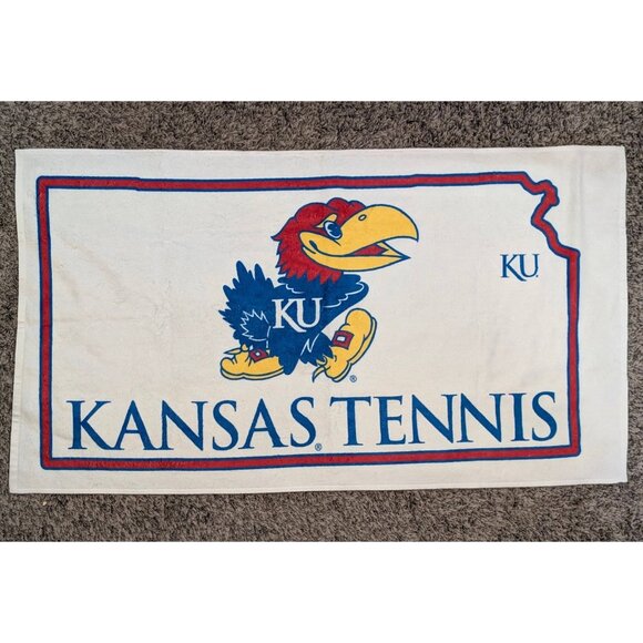 Kansas University Jayhawks Tennis Towel Wincraft NCAA KU 40x20" Sports Sweat - Picture 1 of 3